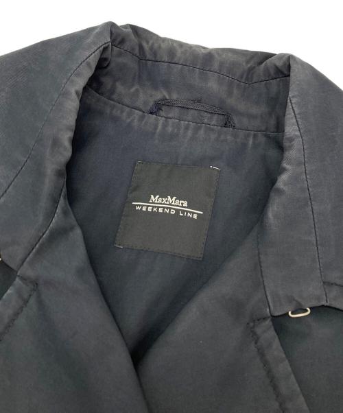 Max Mara WEEK END LINE（マックスマーラ ウイークエンドライン）MAX MARA WEEK END LINE (マックスマーラ ウイークエンドライン) ナイロントレンチコート ブラック サイズ:38の古着・服飾アイテム