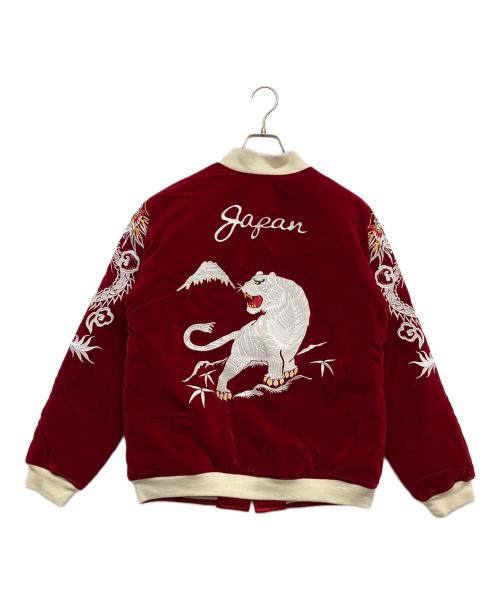 BILLVAN（ビルバン）BILLVAN (ビルバン) リバーシブル別珍スカジャン レッド サイズ:40の古着・服飾アイテム