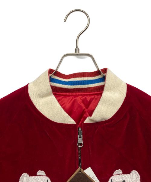 BILLVAN（ビルバン）BILLVAN (ビルバン) リバーシブル別珍スカジャン レッド サイズ:40の古着・服飾アイテム