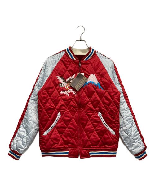 BILLVAN（ビルバン）BILLVAN (ビルバン) リバーシブル別珍スカジャン レッド サイズ:40の古着・服飾アイテム