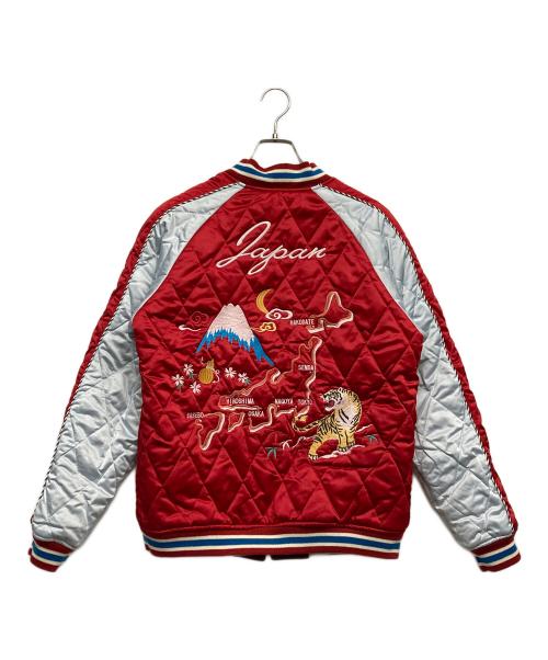 BILLVAN（ビルバン）BILLVAN (ビルバン) リバーシブル別珍スカジャン レッド サイズ:40の古着・服飾アイテム