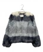 ZARAザラ）の古着「フェイクファーブルゾン」｜オレンジ