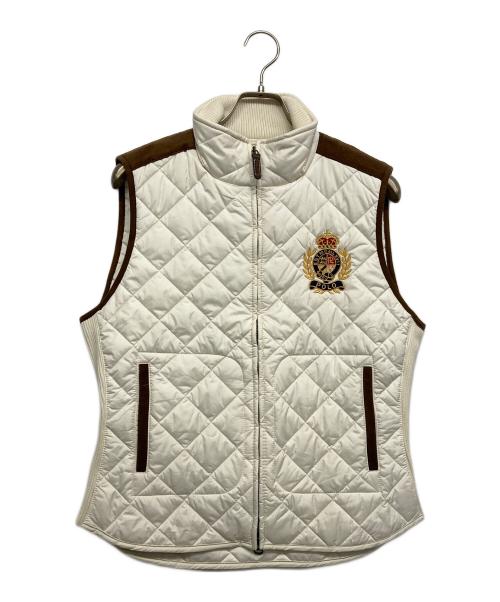 POLO RALPH LAUREN（ポロ・ラルフローレン）POLO RALPH LAUREN (ポロ・ラルフローレン) 中綿ベスト ホワイト サイズ:Lの古着・服飾アイテム