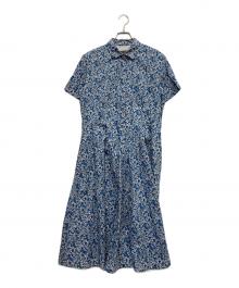 WEEKEND Max Mara×LIBERTY（ウィークエンド マックスマーラ×リバティ）の古着「ブラウスワンピース」｜ブルー