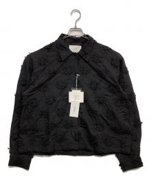 JOURNAL STANDARD relume×crinkle crinkle crinkle（ジャーナルスタンダード レリューム×クリンクル クリンクル クリンクル）の古着「3Dエンブロイダリーシャツ」｜ブラック