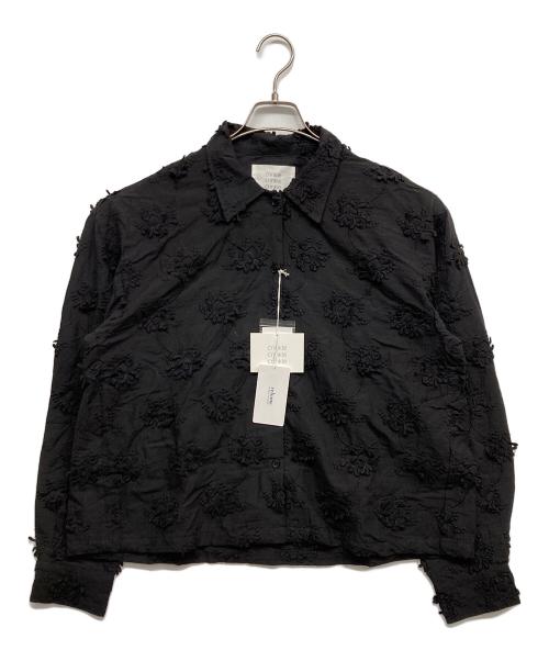 JOURNAL STANDARD relume（ジャーナルスタンダード レリューム）JOURNAL STANDARD relume (ジャーナルスタンダード レリューム) crinkle crinkle crinkle (クリンクル クリンクル クリンクル) 3Dエンブロイダリーシャツ ブラック サイズ:Fの古着・服飾アイテム