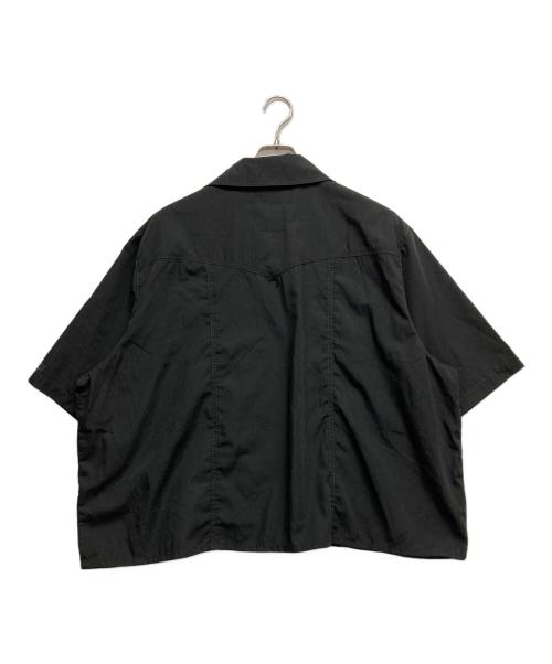 B.BALLSY（ボールジーブラザーズ）b.ballsy (ボールジーブラザーズ) オープンカラーシャツ ブラック サイズ:Lの古着・服飾アイテム
