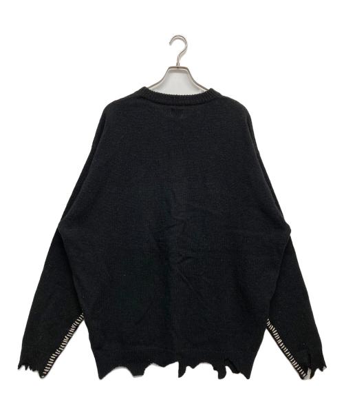 SAINT MICHAEL（セントマイケル）SAINT MICHAEL (セントマイケル) CLF MEN KNIT ブラック サイズ:XLの古着・服飾アイテム