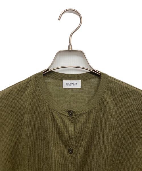 MACKINTOSH PHILOSOPHY（マッキントッシュ フィロソフィー）MACKINTOSH PHILOSOPHY (マッキントッシュ フィロソフィー) 半袖ニット カーキ サイズ:38の古着・服飾アイテム