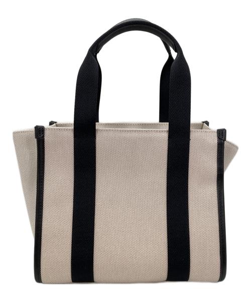 Kate Spade（ケイトスペード）Kate Spade (ケイトスペード) キャンバスモールトートハンドバッグ アイボリーの古着・服飾アイテム