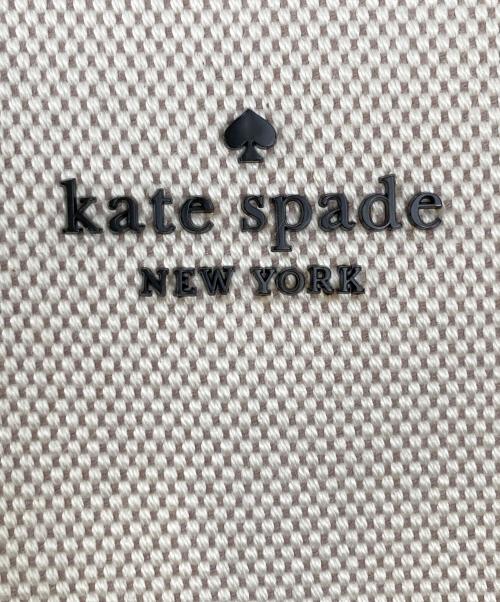 Kate Spade（ケイトスペード）Kate Spade (ケイトスペード) キャンバスモールトートハンドバッグ アイボリーの古着・服飾アイテム