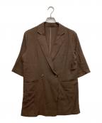 GALLARDA GALANTEガリャルダガランテ）の古着「ハーフスリーブ ジャケット」｜ブラウン