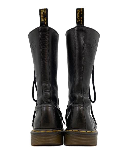 Dr.Martens（ドクターマーチン）Dr.Martens (ドクターマーチン) 14ホールロングブーツ ブラック サイズ:24の古着・服飾アイテム