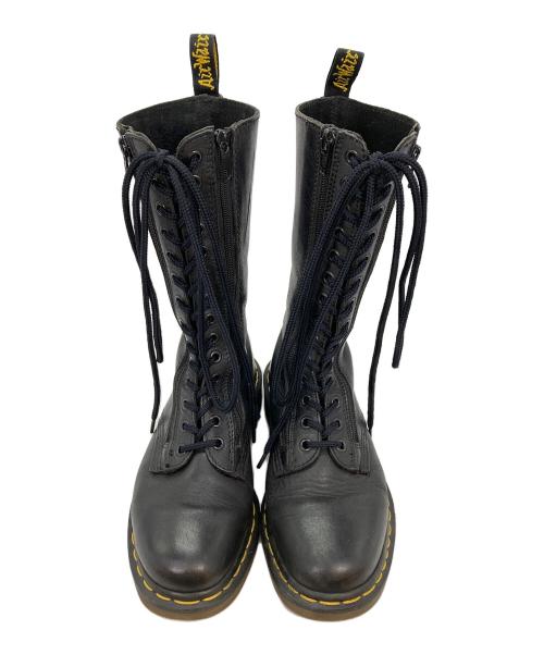 Dr.Martens（ドクターマーチン）Dr.Martens (ドクターマーチン) 14ホールロングブーツ ブラック サイズ:24の古着・服飾アイテム