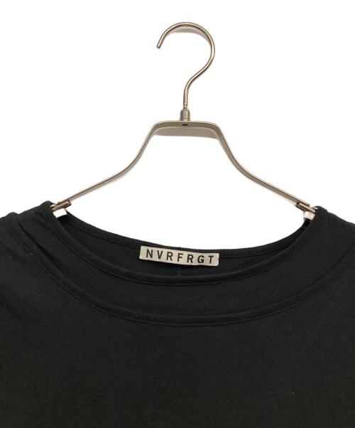 NVRFRGT（ネヴァーフォーゲット）NVRFRGT (ネヴァーフォーゲット) DOUBLE LAYERD LONG SLEEVE TSHIRT ブラック サイズ:3の古着・服飾アイテム