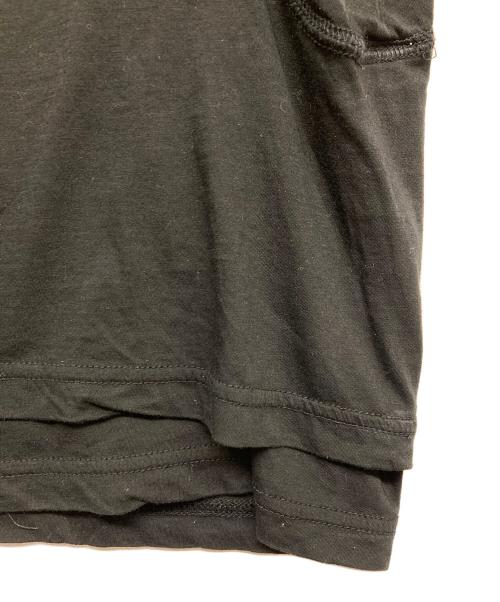 NVRFRGT（ネヴァーフォーゲット）NVRFRGT (ネヴァーフォーゲット) DOUBLE LAYERD LONG SLEEVE TSHIRT ブラック サイズ:3の古着・服飾アイテム