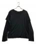 NVRFRGT（ネヴァーフォーゲット）の古着「DOUBLE LAYERD LONG SLEEVE TSHIRT」｜ブラック