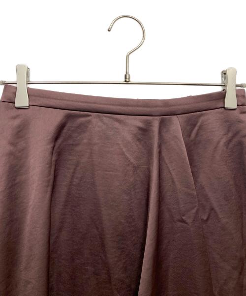 MACKINTOSH LONDON（マッキントッシュ ロンドン）MACKINTOSH LONDON (マッキントッシュ ロンドン) サテンスカート ブラウン サイズ:38の古着・服飾アイテム