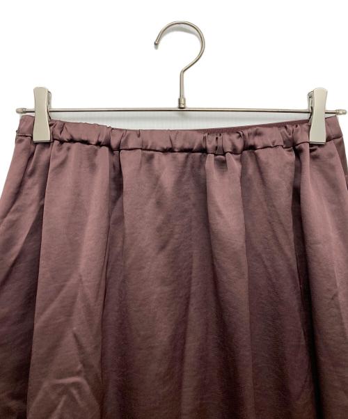 MACKINTOSH LONDON（マッキントッシュ ロンドン）MACKINTOSH LONDON (マッキントッシュ ロンドン) サテンスカート ブラウン サイズ:38の古着・服飾アイテム