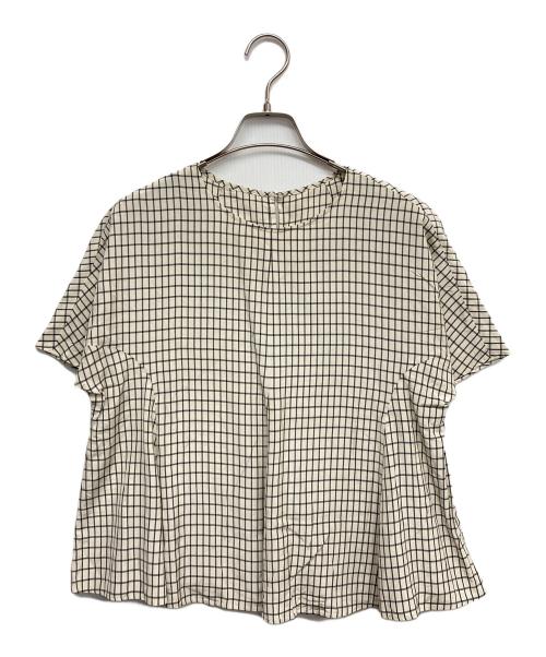 MACKINTOSH LONDON（マッキントッシュ ロンドン）MACKINTOSH LONDON (マッキントッシュ ロンドン) 半袖ブラウス ホワイト サイズ:38の古着・服飾アイテム
