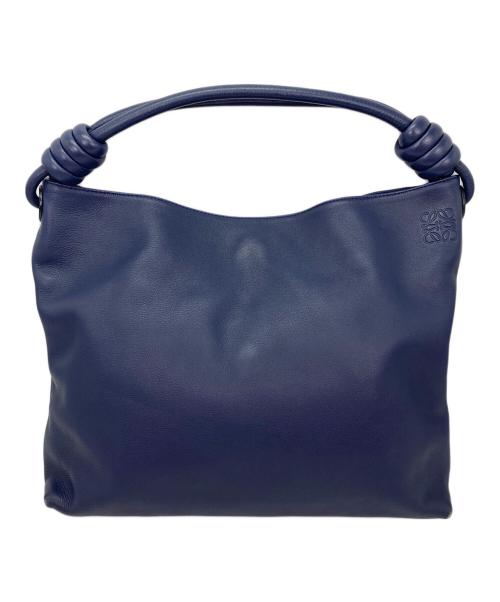 LOEWE（ロエベ）LOEWE (ロエベ) フラメンコホーボーショルダーバッグ ブルーの古着・服飾アイテム