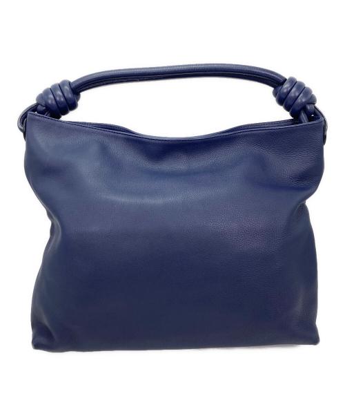 LOEWE（ロエベ）LOEWE (ロエベ) フラメンコホーボーショルダーバッグ ブルーの古着・服飾アイテム