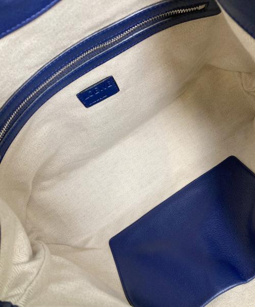 LOEWE（ロエベ）LOEWE (ロエベ) フラメンコホーボーショルダーバッグ ブルーの古着・服飾アイテム