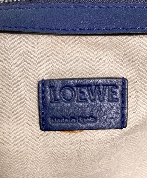 LOEWE（ロエベ）LOEWE (ロエベ) フラメンコホーボーショルダーバッグ ブルーの古着・服飾アイテム