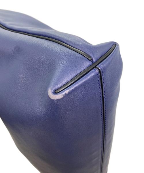 LOEWE（ロエベ）LOEWE (ロエベ) フラメンコホーボーショルダーバッグ ブルーの古着・服飾アイテム