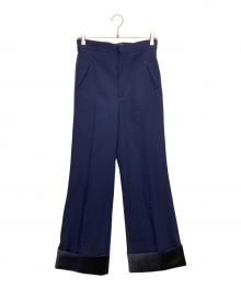 TOGA PULLA（トーガ プルラ）の古着「Ｗool gabardine pants」｜ネイビー