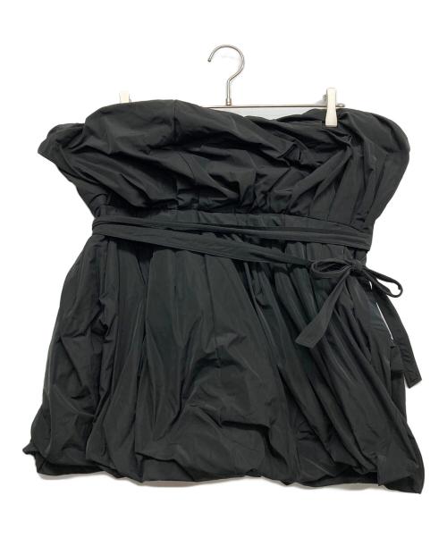 TOGA ARCHIVES（トーガアーカイブス）TOGA ARCHIVES (トーガアーカイブス) TAFFETA BUSTIER MINI DRESS ブラック サイズ:36の古着・服飾アイテム