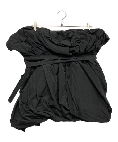 TOGA ARCHIVES（トーガアーカイブス）TOGA ARCHIVES (トーガアーカイブス) TAFFETA BUSTIER MINI DRESS ブラック サイズ:36の古着・服飾アイテム