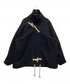 HYKEハイク）の古着「スタンドカラーウールコート」｜ネイビー