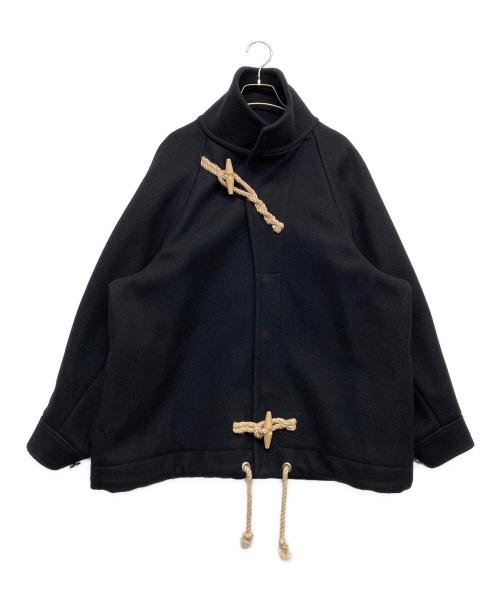 HYKE（ハイク）HYKE (ハイク) スタンドカラーウールコート ネイビー サイズ:1の古着・服飾アイテム