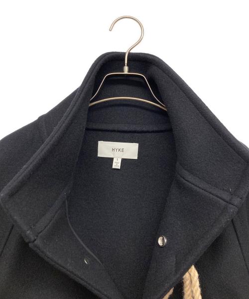 HYKE（ハイク）HYKE (ハイク) スタンドカラーウールコート ネイビー サイズ:1の古着・服飾アイテム