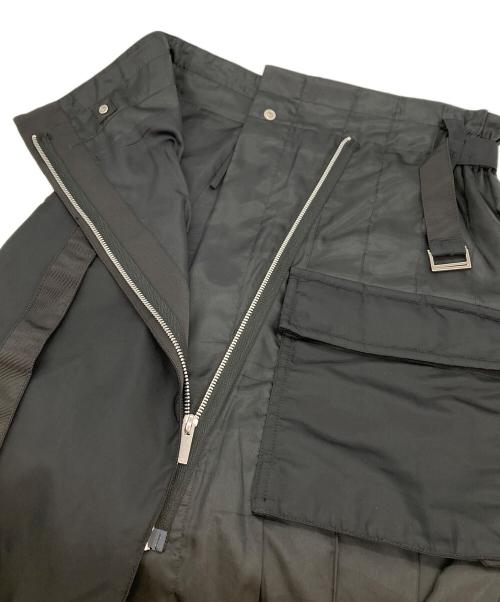 sacai（サカイ）sacai (サカイ) ナイロンツイルスカート プリーツスカート ブラック サイズ:2の古着・服飾アイテム