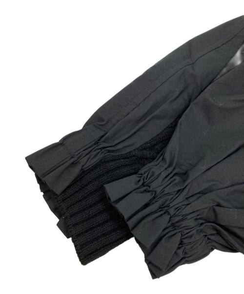 sacai（サカイ）sacai (サカイ) ドッキング ウール ニット シャツ ブラウス ブラック サイズ:2の古着・服飾アイテム