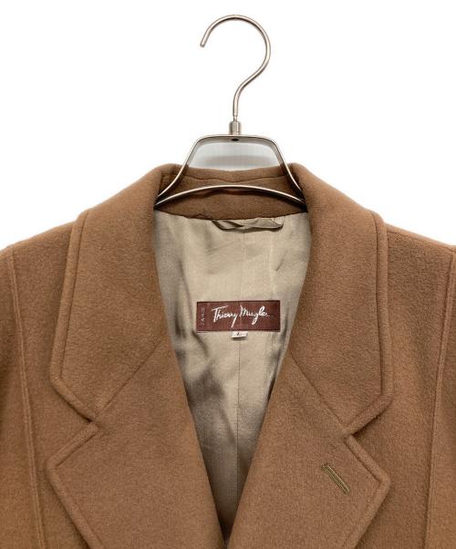 Thierry Mugler（ティエリーミュグレ）Thierry Mugler (ティエリーミュグレ) ウールコート ブラウン サイズ:Lの古着・服飾アイテム