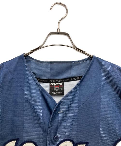 HOPE（ホープ）HOPE (ホープ) ゲームシャツ ブルー サイズ:XLの古着・服飾アイテム