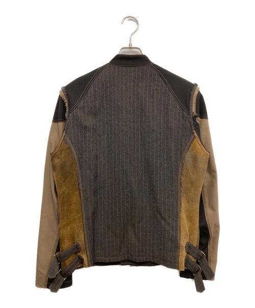 kiminori morishita（キミノリ モリシタ）KIMINORI MORISHITA (キミノリ モリシタ) 再構築ライダースジャケット ブラック サイズ:5の古着・服飾アイテム