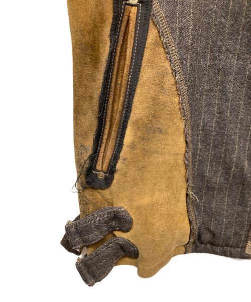 kiminori morishita（キミノリ モリシタ）KIMINORI MORISHITA (キミノリ モリシタ) 再構築ライダースジャケット ブラック サイズ:5の古着・服飾アイテム