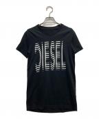 DIESELディーゼル）の古着「半袖ロゴカットソー」｜ブラック