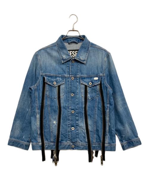 DIESEL（ディーゼル）DIESEL (ディーゼル) ジッパーデニムジャケット インディゴ サイズ:Sの古着・服飾アイテム