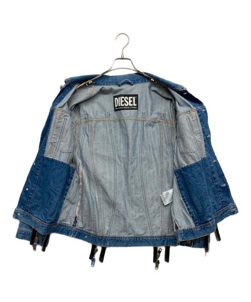 DIESEL（ディーゼル）DIESEL (ディーゼル) ジッパーデニムジャケット インディゴ サイズ:Sの古着・服飾アイテム