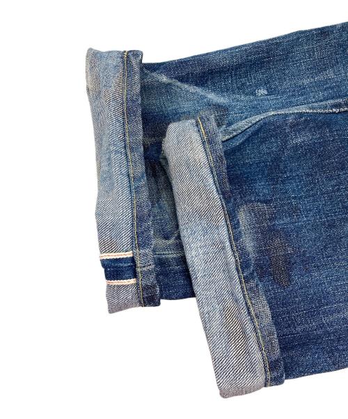 PLEIN FOUR（プランフォー）PLEIN FOUR (プランフォー) ダメージデニムパンツ ブルー サイズ:1の古着・服飾アイテム