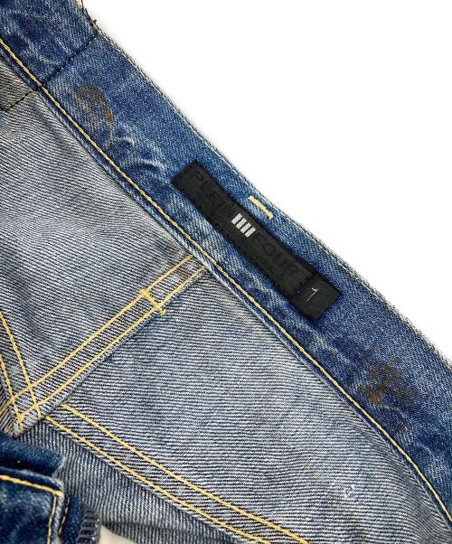 PLEIN FOUR（プランフォー）PLEIN FOUR (プランフォー) ダメージデニムパンツ ブルー サイズ:1の古着・服飾アイテム
