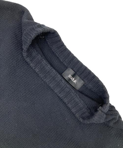 soduk（スドーク）soduk (スドーク) デザインニット ブラック サイズ:無しの古着・服飾アイテム