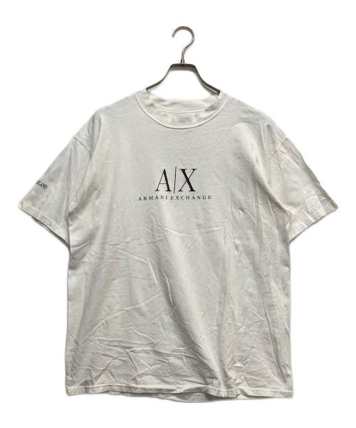 ARMANI EXCHANGE（アルマーニ エクスチェンジ）ARMANI EXCHANGE (アルマーニ エクスチェンジ) 90s プリントTシャツ ホワイト サイズ:XLの古着・服飾アイテム