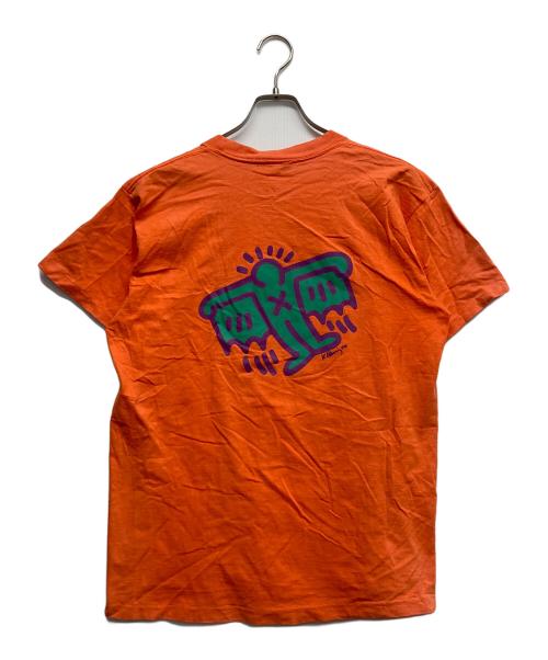 POPSHOP（ポップショップ）POPSHOP (ポップショップ) 90ｓ キースヘリングANGELプリントTシャツ オレンジ サイズ:Lの古着・服飾アイテム