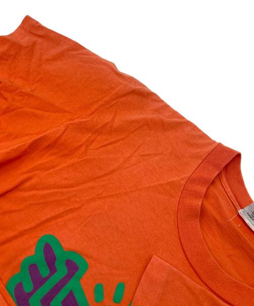 POPSHOP（ポップショップ）POPSHOP (ポップショップ) 90ｓ キースヘリングANGELプリントTシャツ オレンジ サイズ:Lの古着・服飾アイテム